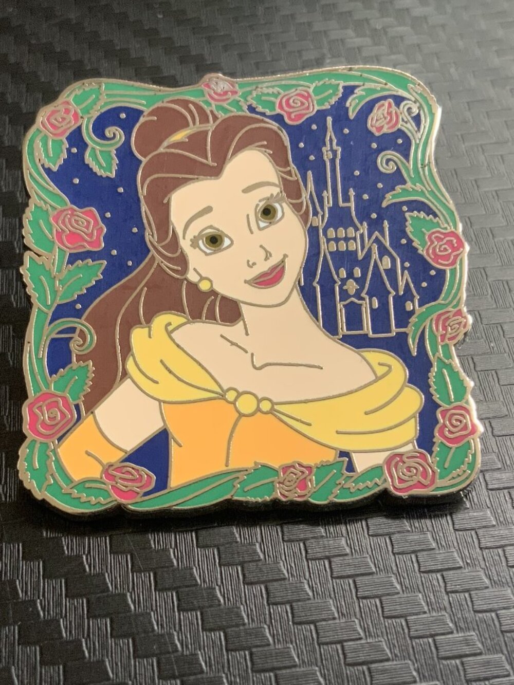 Belle 2022 Princess Floral Frames Mystery Collection Disney Pin